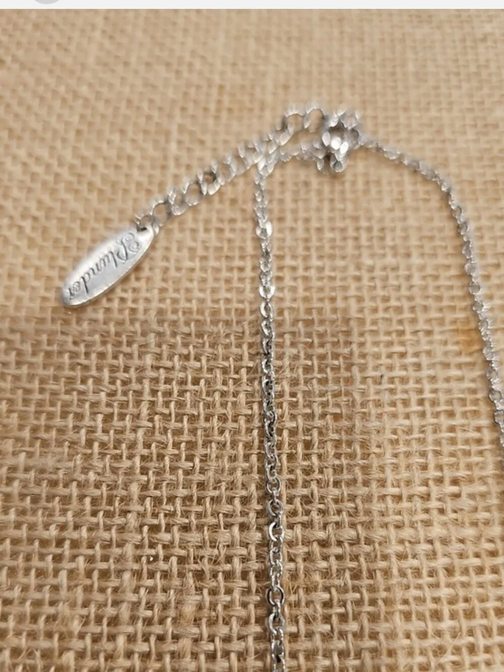 NEW Plunder White Stone Circle Pendant Necklace with Matching Studs